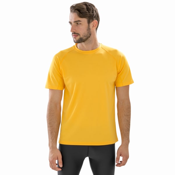 Spiro Mens Impact Aircool T-shirt XS Gold Gold XS