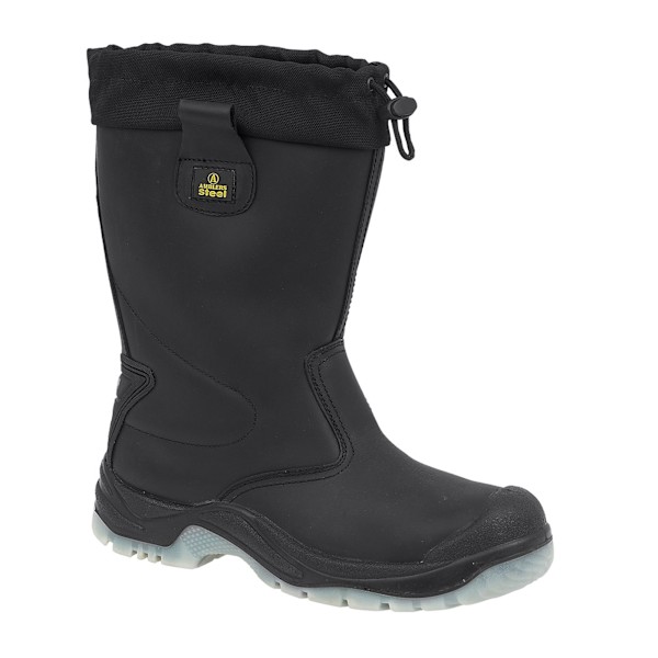 Amblers Steel FS209 Säkerhets Drag På / Herr Stövlar / Riggers Säkerhet Black 9 UK