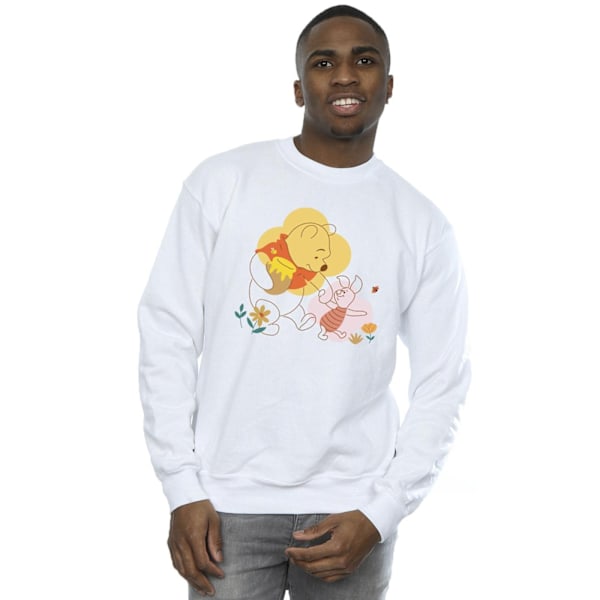 Disney Herr Winnie The Pooh Piglet Sweatshirt M Vit White M