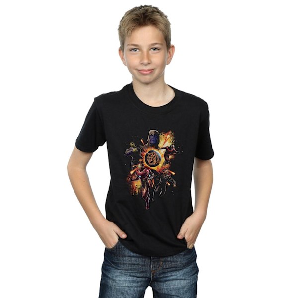 Marvel Boys Avengers Endgame Explosion Team T-Shirt 5-6 år B Black 5-6 Years