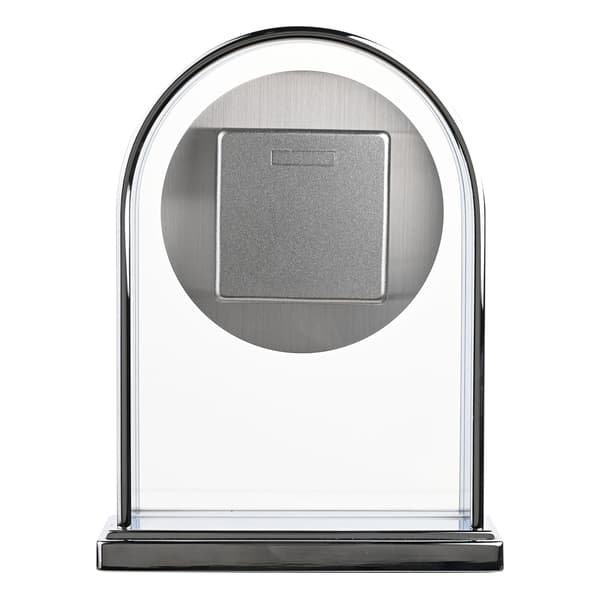 Wm.Widdop Krom & Träfanér Mantel Klocka One Size Silver Silver One Size