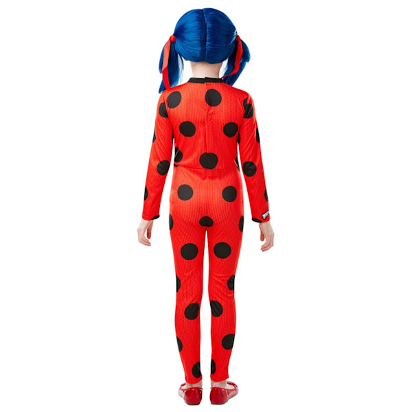 Miraculous Ladybug-dräkt för flickor 5-6 år röd/svart Red/Black 5-6 Years