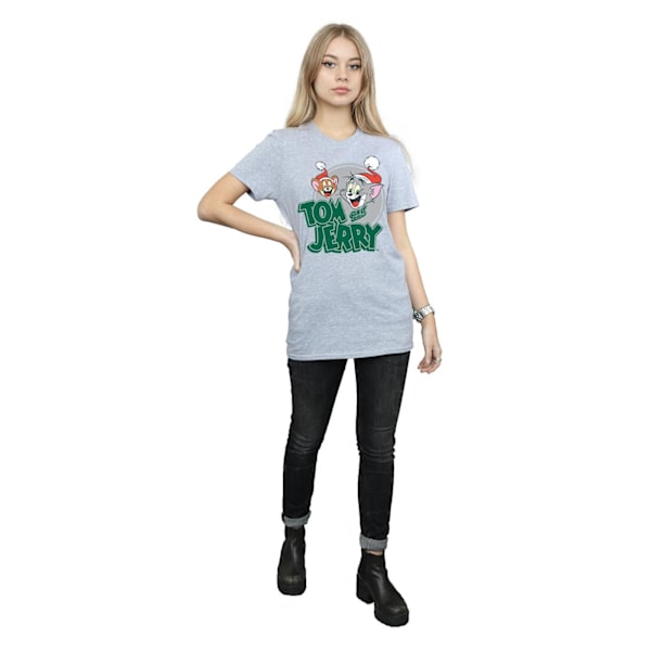 Tom And Jerry Dam/Damer Julhälsningar Bomull Pojkvän Sports Grey M