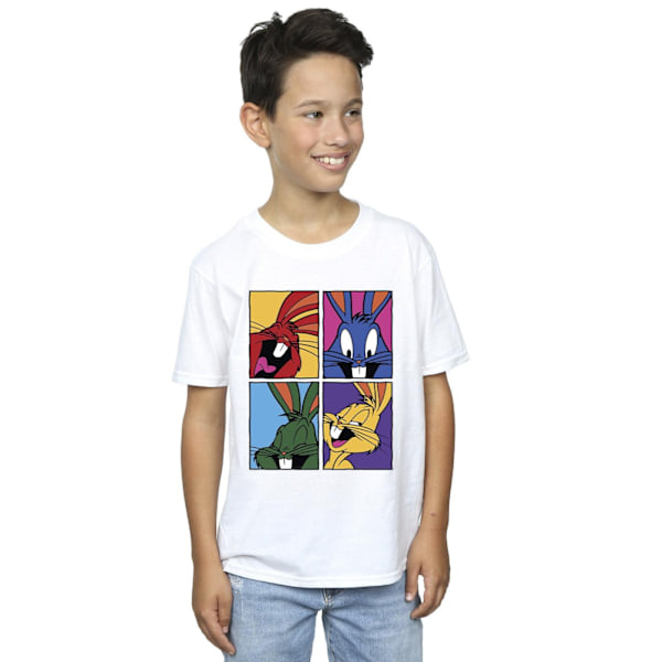 Looney Tunes Boys Bugs Pop Art T-shirt 9-11 år Vit White 9-11 Years