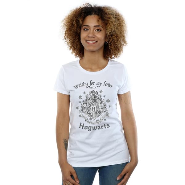 Harry Potter Dam/Kvinnor Väntar På Mitt Brev Hogwarts Bomull White S