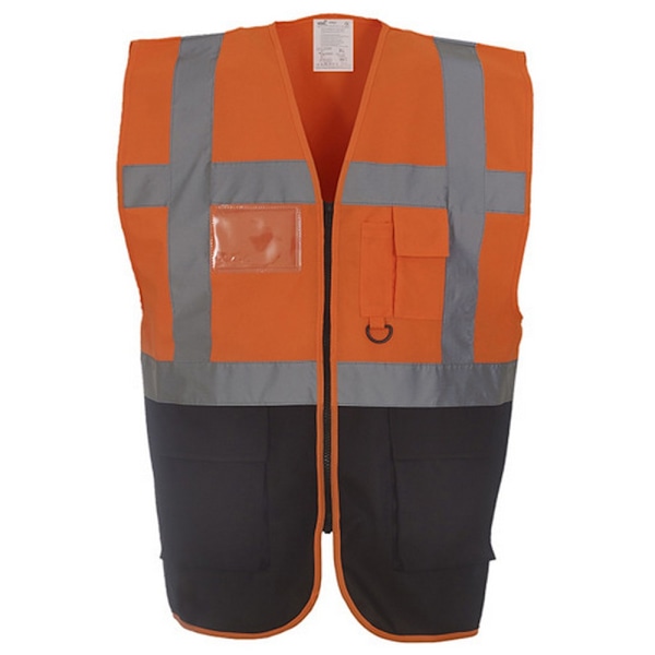 Yoko Hi-Vis Premium Executive/Manager Väst / Jacka (Paket Hi Vis Yellow/Black 2XL