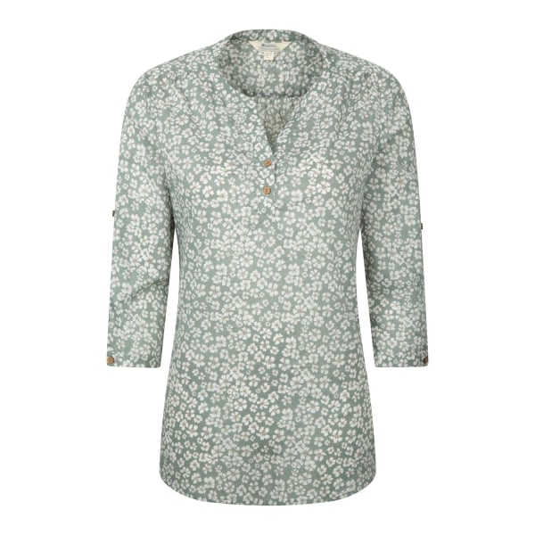 Mountain Warehouse Womens/Ladies Petra Floral 3/4 Sleeve Shirt Green 16 UK