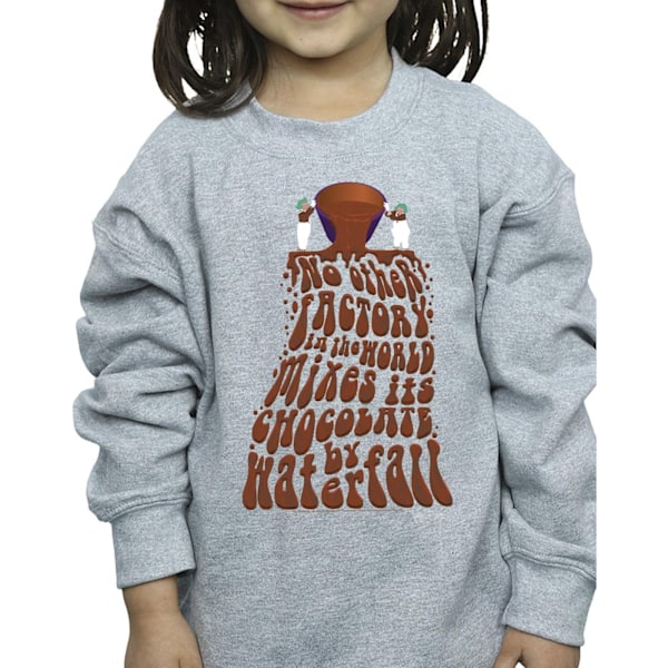 Willy Wonka Girls Chocolate Waterfall Sweatshirt 3-4 år Sportgrå Sports Grey 3-4 Years
