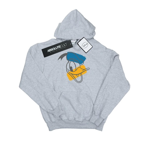 Disney Herr Donald Duck Huvud Hoodie 3XL Sports Grey Sports Grey 3XL