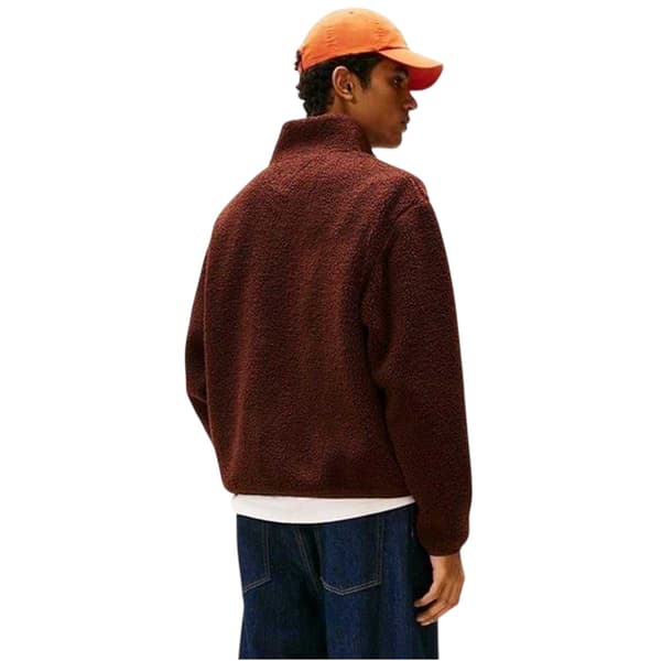Tommy Jeans Herr Teddyfleece Regular Fleecejacka XL Brun Brown XL