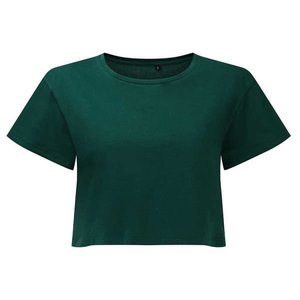 TriDri Dam/Dam Crop Top S Kolgrå Charcoal S
