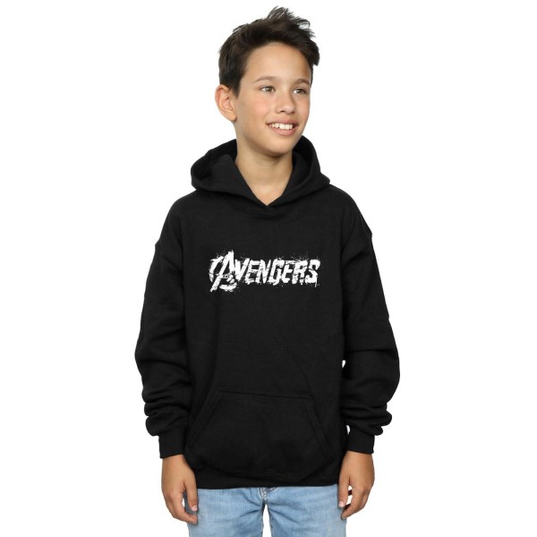 Avengers Boys Hoodie 7-8 Years Black Black 7-8 Years