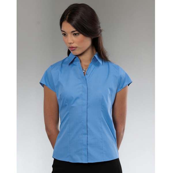 Russell Collection Damkläder Ärmlös Polycotton Lättvårdad Skräddarsydd Corporate Blue XL