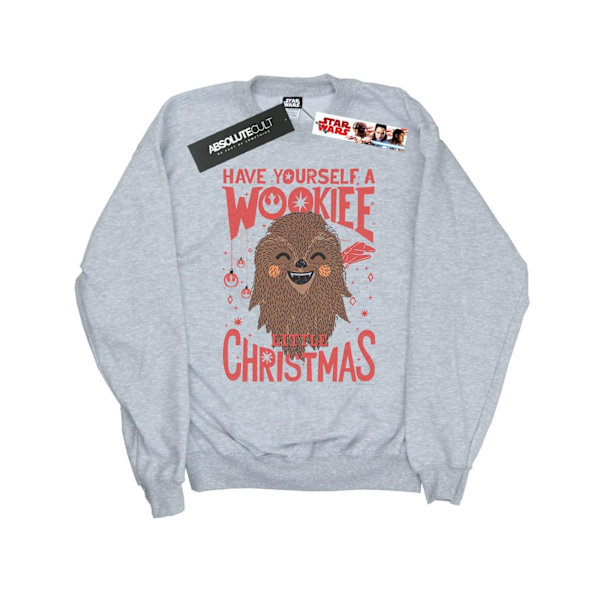 Star Wars Boys Wookiee Little Christmas Sweatshirt 5-6 år Sp Sports Grey 5-6 Years