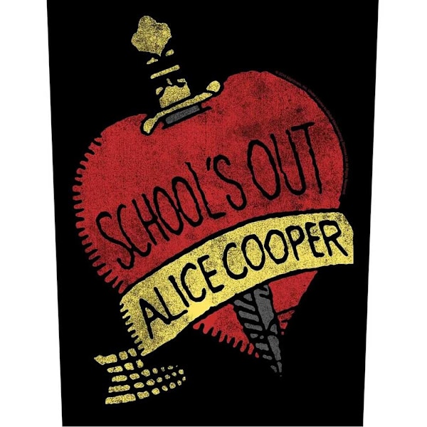 Alice Cooper School´s Out Patch One Size Röd/Svart/Gul Red/Black/Yellow One Size