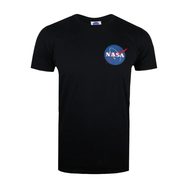 NASA Mens Core Logo T-Shirt S Svart Black S