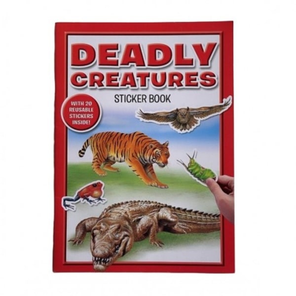 Deadly Creatures Återanvändbara klistermärken (paket med 20) One Size Multic Multicoloured One Size