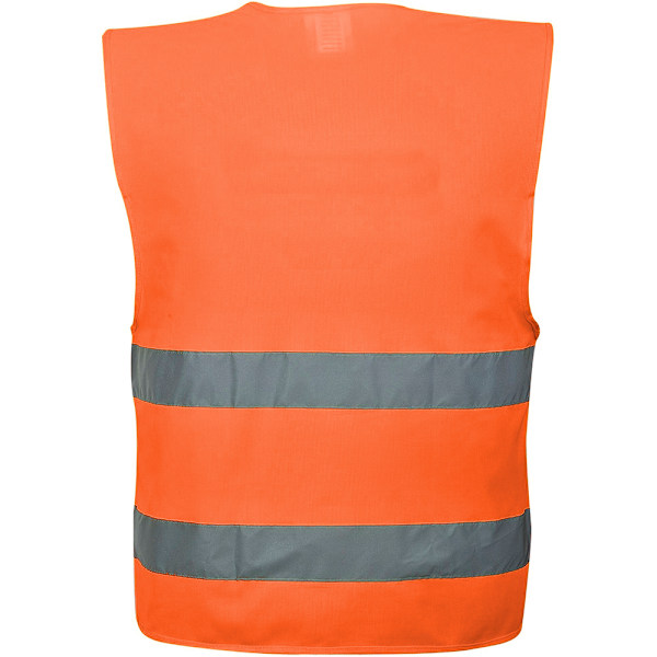 Portwest Unisex Hög Synlighet Två Band Säkerhets Arbetsväst 4XL5 Orange 4XL5