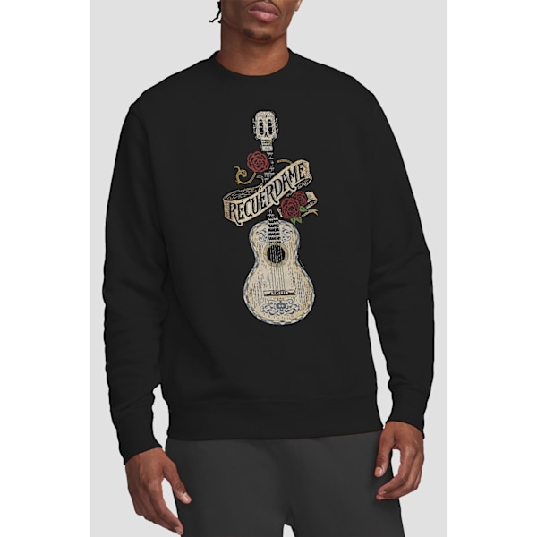 Coco Unisex Vuxen Recuerdame Berömd Gitarr Ernesto Sweatshirt X Black XL