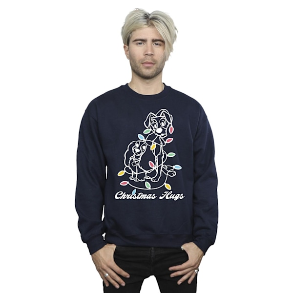 Disney Herr Lady And The Trump Julkramar Sweatshirt L Marinblå Navy Blue L
