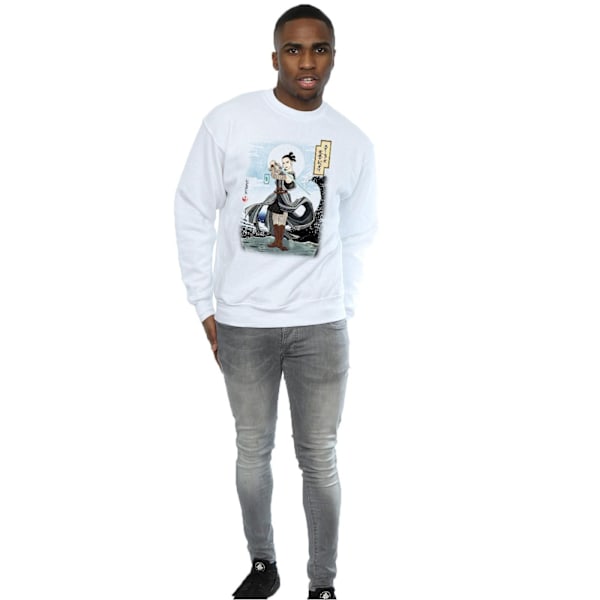 Star Wars Mens The Last Jedi Japanska Rey Sweatshirt M Vit White M