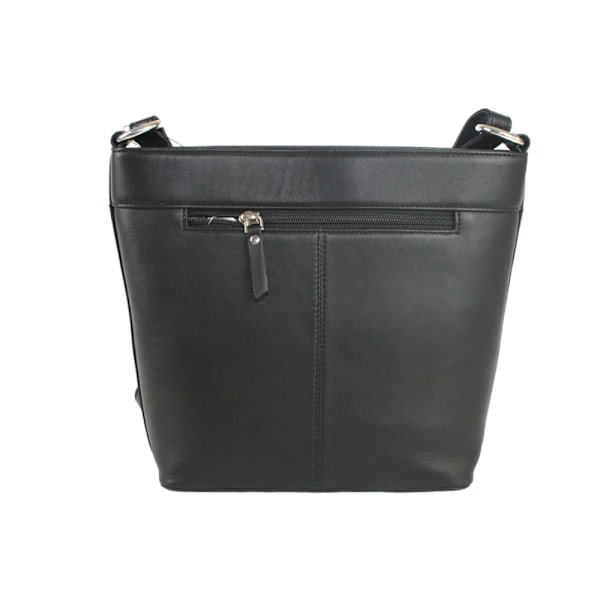 Eastern Counties Leather Caitlin Läderaxelväska One Size Black/Ivory One Size