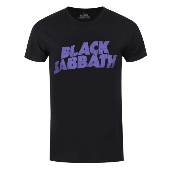 Black Sabbath Unisex Vuxen Wavy Logo T-Shirt S Svart Black S