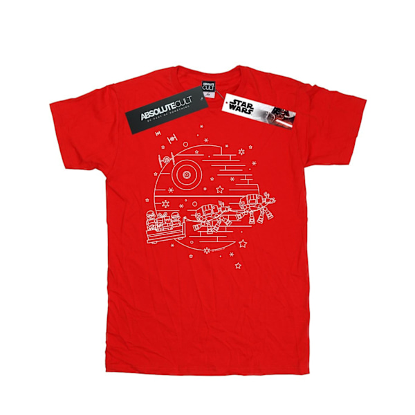 Star Wars Death Star Sleigh T-shirt XL Röd Red XL