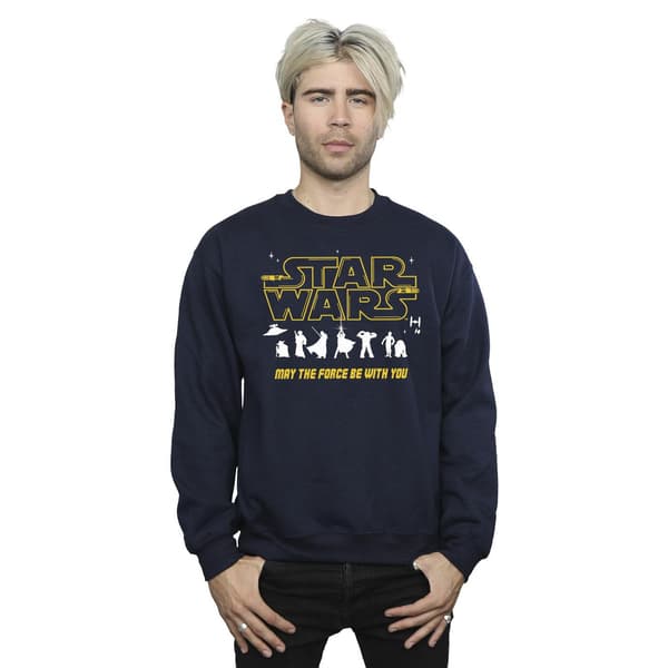 Star Wars Herr Silhuetter Force Sweatshirt M Marinblå Navy Blue M