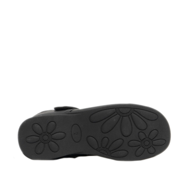 Boulevard flickor kardborre T-bar skor 1 UK svart matt Black Matt 1 UK