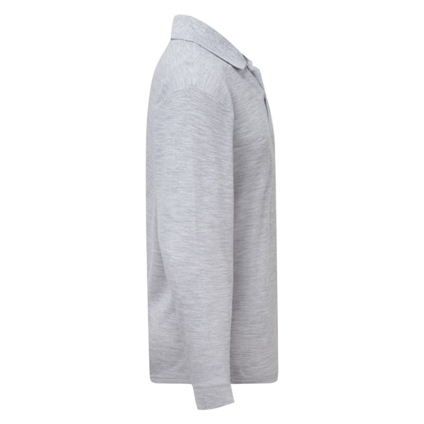 Fruit Of The Loom Barn/Barn Longärmad Pique Poloskjorta 3 Heather Grey 3-4 Years