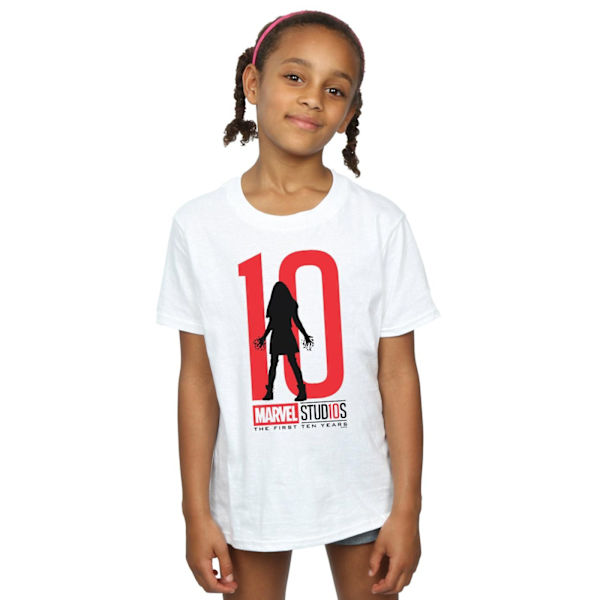 Marvel Studios Flickor 10 År Scarlet Witch Bomull T-shirt 5-6 White 5-6 Years