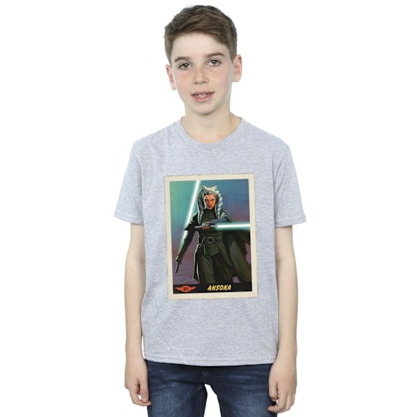 Star Wars Boys The Mandalorian Ahsoka T-shirt 5-6 år Sport Sports Grey 5-6 Years