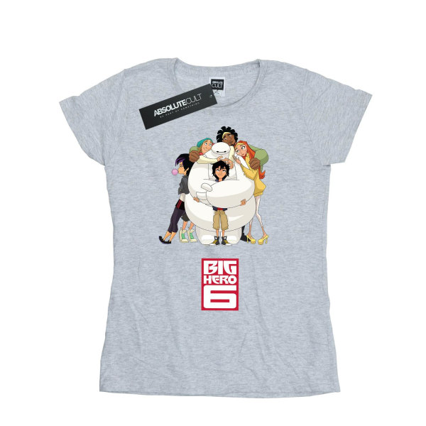 Disney Dam/Dam Big Hero 6 Baymax Hug T-shirt i bomull S Spo Sports Grey S