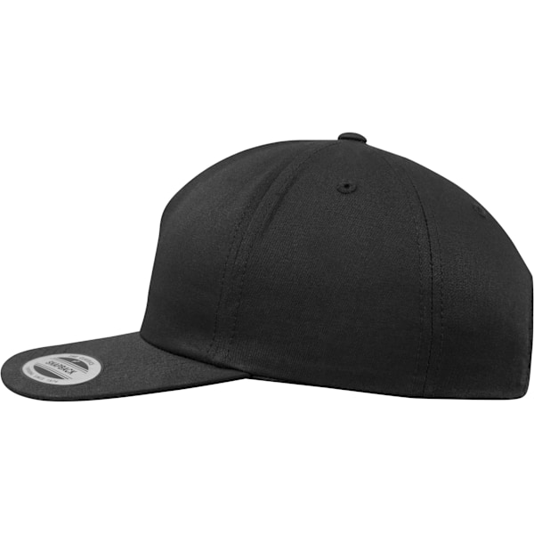 Yupoong Flexfit Unisex Ostrukturerad 5 Panel Snapback Cap One Si Black One Size