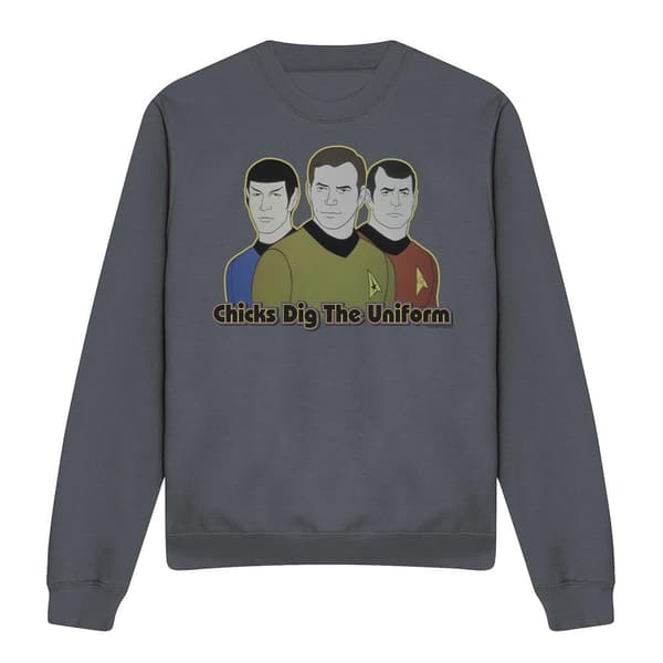 Star Trek Unisex Vuxen Dig It Sweatshirt M Kolgrå Charcoal M