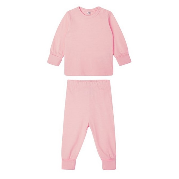 Babybugz Baby Long Pyjama Set 2-3 År Powder Pink Powder Pink 2-3 Years