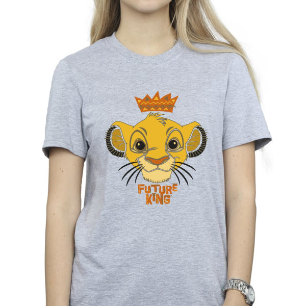 Disney Dam/Damer The Lion King Future King Bomull Boyfriend Sports Grey XL