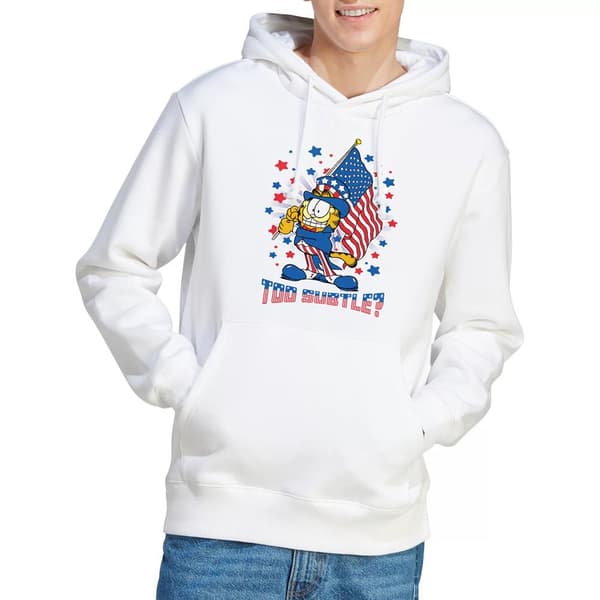 Garfield Herr Subtil Huvtröja S Vit White S