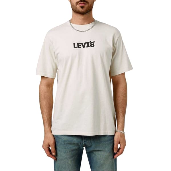Levis Herr Logotyp Bomulls T-shirt XL Sand Sand XL