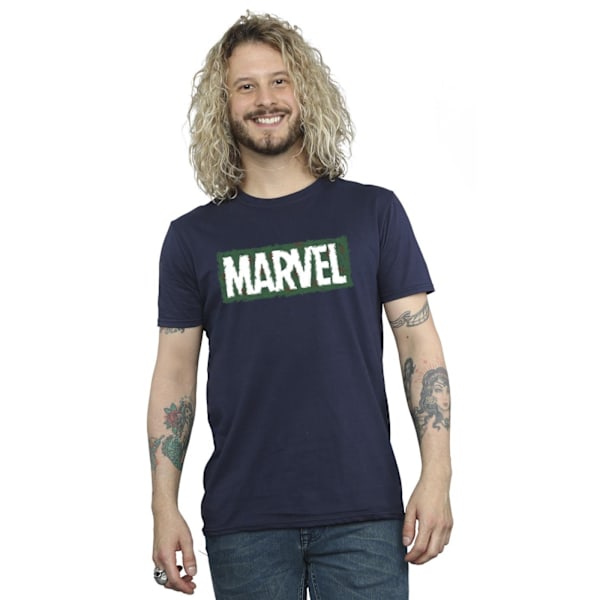 Marvel Holly Logo T-shirt 4XL Marinblå Navy Blue 4XL