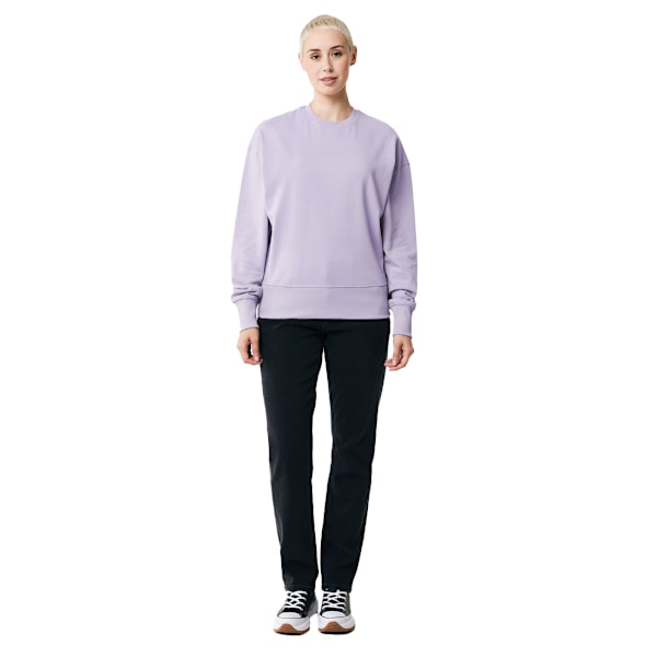 Iqoniq Unisex Vuxen Kruger Återvunnen Bomull Rundhals Avslappnad Passform Lavender XXS