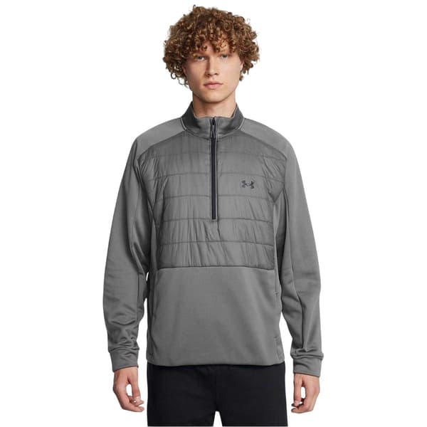 Under Armour Herr Solid Half Zip Sweatshirt L Grå Grey L