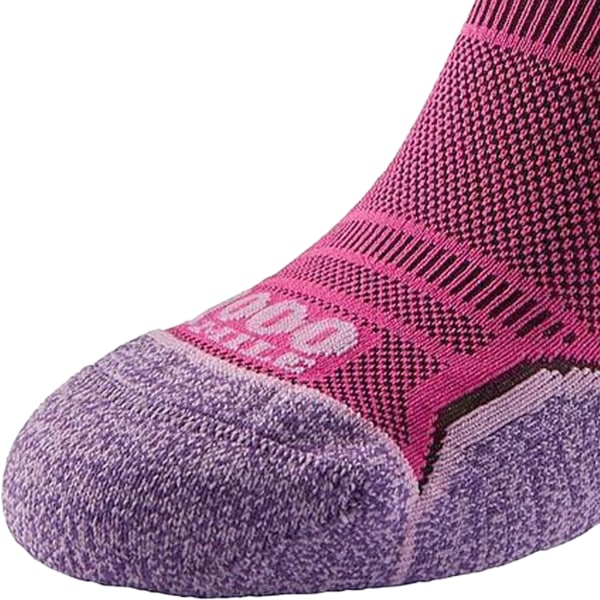 1000 Mile Womens/Ladies Run Socks (2-pack) M Rosa/Lavendel Pink/Lavender M