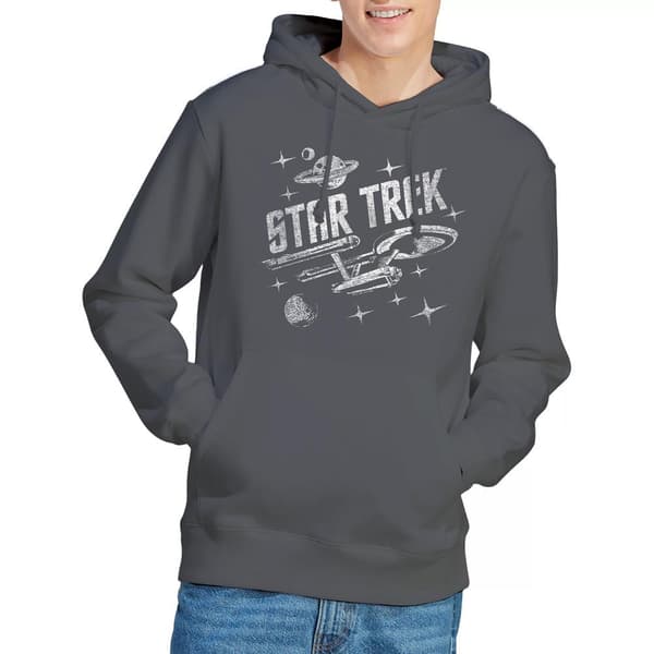 Star Trek Herr Through Space Hoodie M Kolgrå Charcoal M