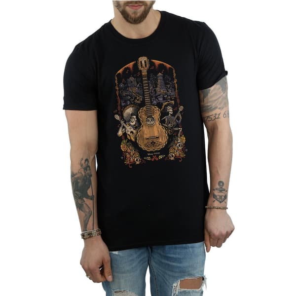 Disney Herr Coco Gitarr Poster T-Shirt S Svart Black S