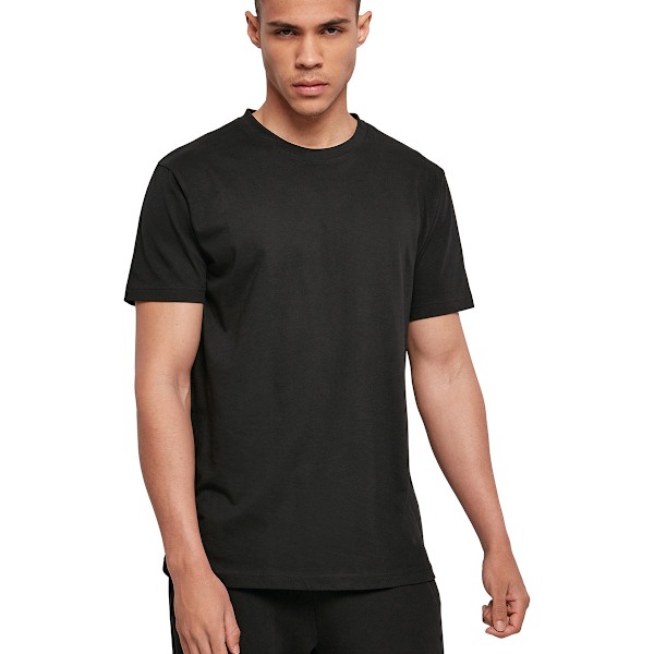 Bygg ditt varumärke Herr Basic Rund Hals T-shirt L Svart Black L