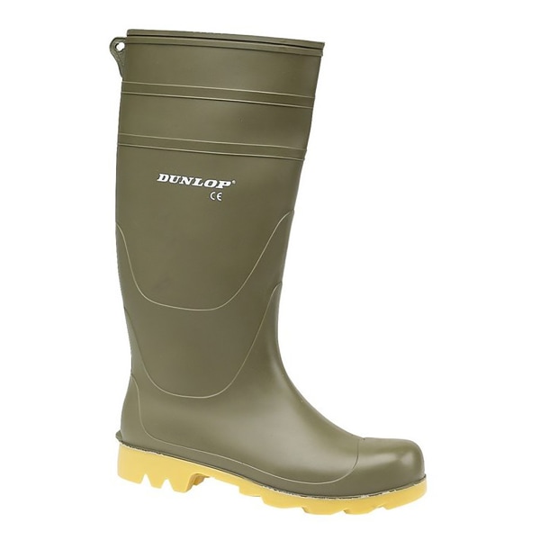 Dunlop Universal PVC Welly / Herr Wellington Boots 42 EUR Grön Green 42 EUR