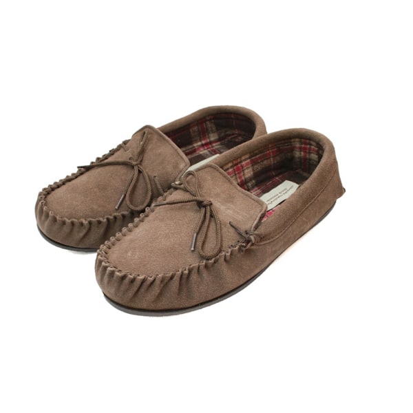 Eastern Counties Leather Herr Läderfodrade Mokasiner 14 UK Taupe Taupe 14 UK