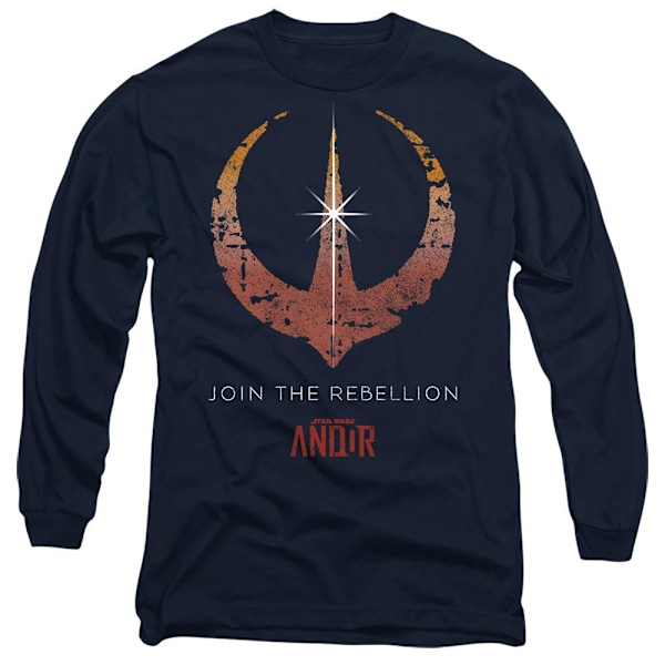 Star Wars: Andor Unisex Vuxen Gå Med I Rebellerna T-Shirt M Marinblå Navy M